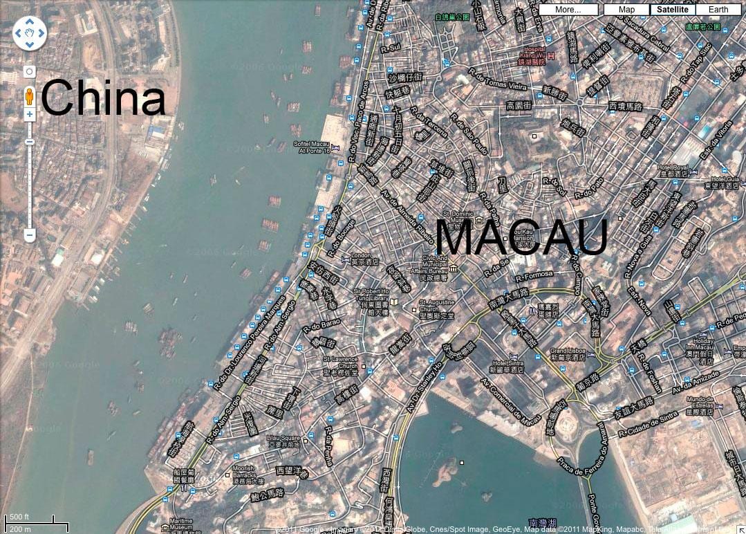 ramani ya san malo Macau